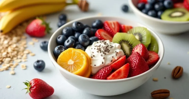 healthy fruit breakfast