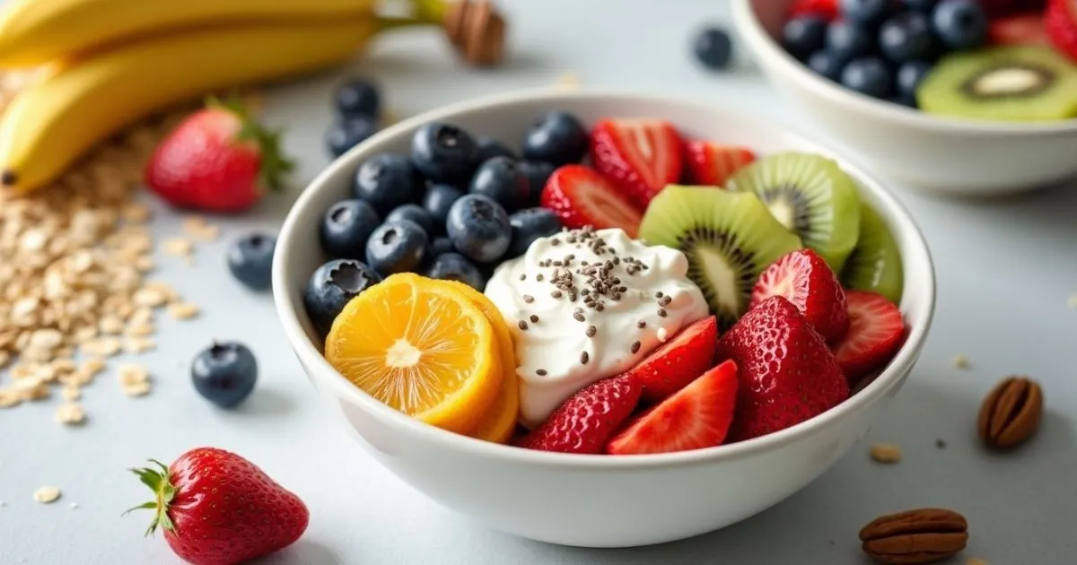 healthy fruit breakfast