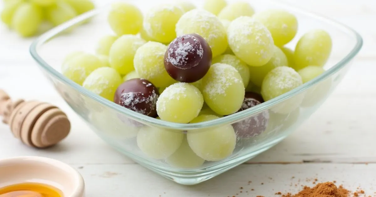 Frozen grapes