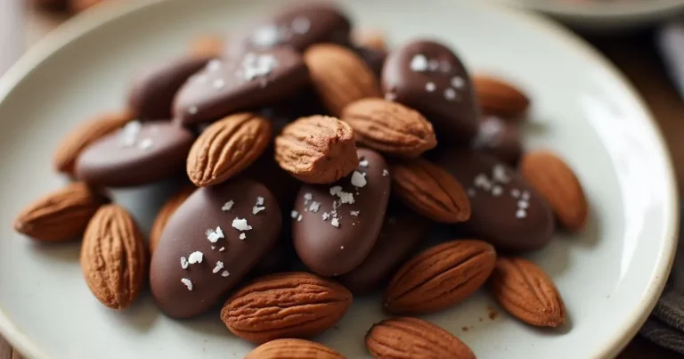 dark chocolate-covered almonds