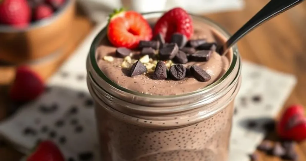 Chilled Chocolate Chia Pudding