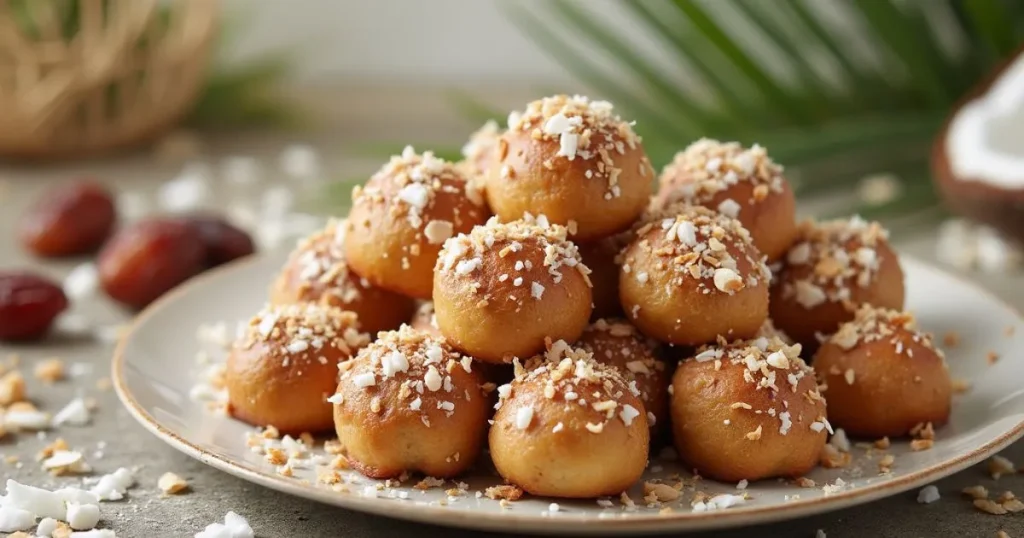 Coconut Date Rolls