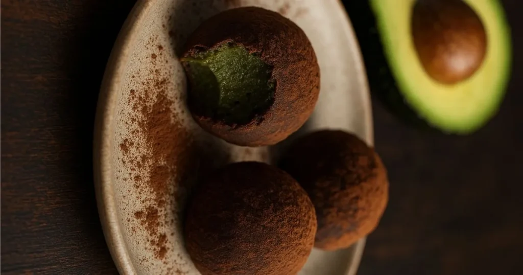 Dark Chocolate Avocado Truffles
