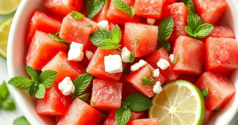 Watermelon Mint Salad