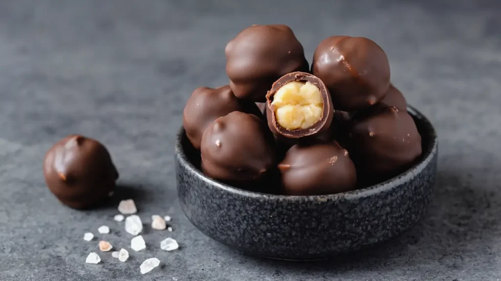 Dark Chocolate Covered Chickpeas