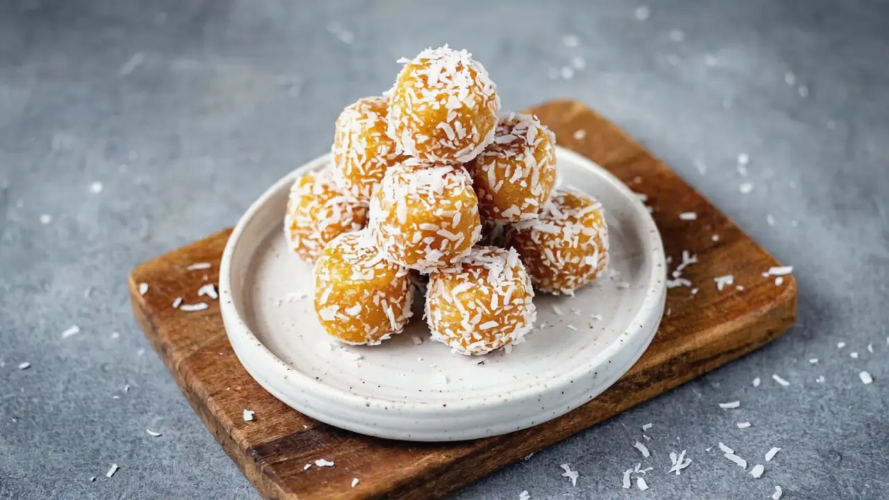 toasted coconut protein bites